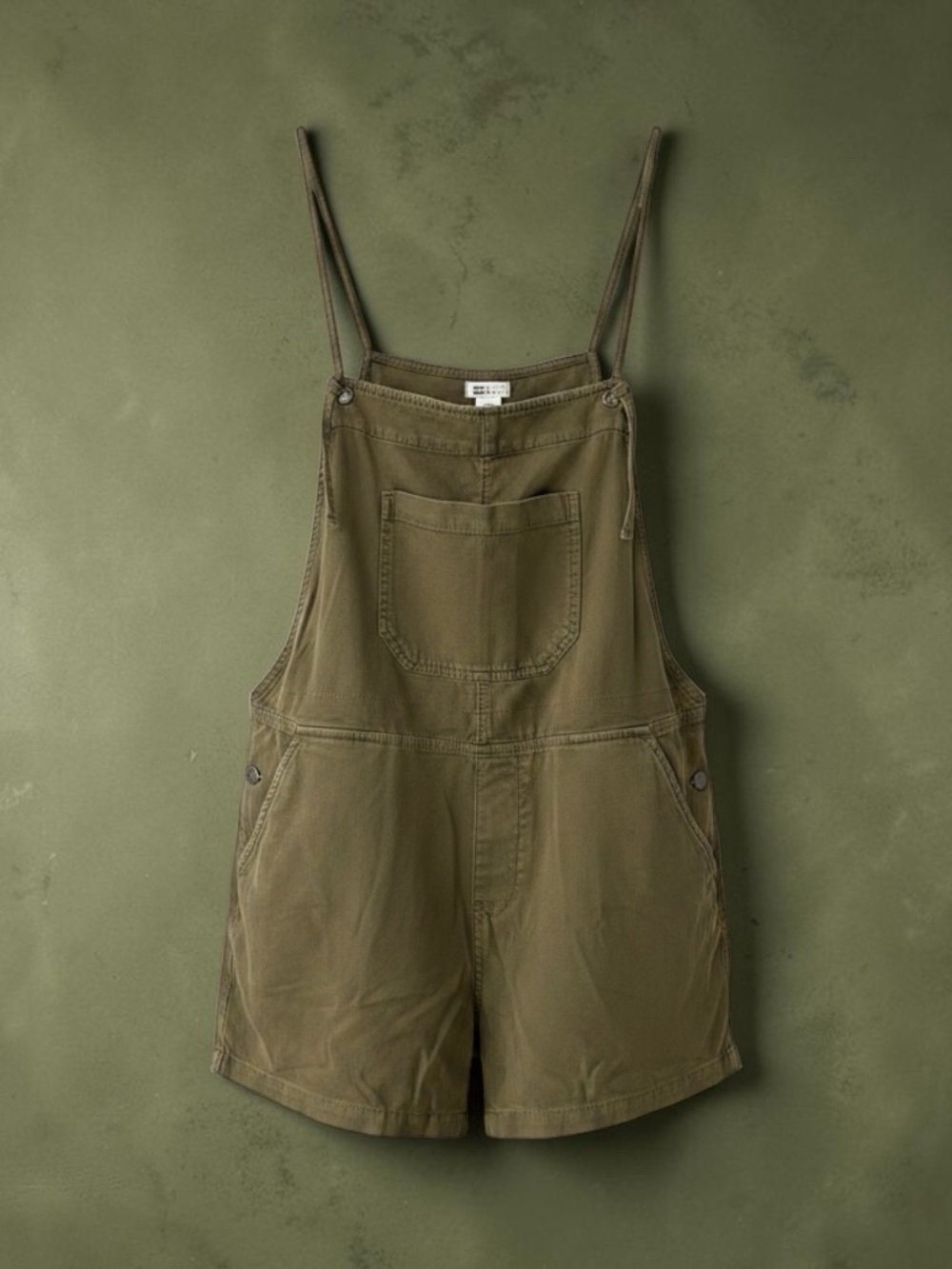 Billabong Olive Green Short Overalls new with tags - Picture 2 of 11